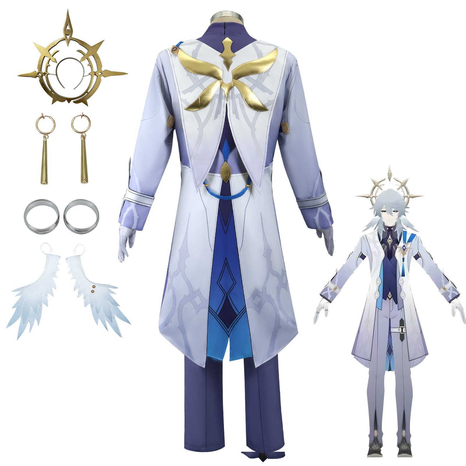 Shadora Sunday Cosplay costume with matching wig, featuring vibrant colors and detailed design for cosplay enthusiasts.