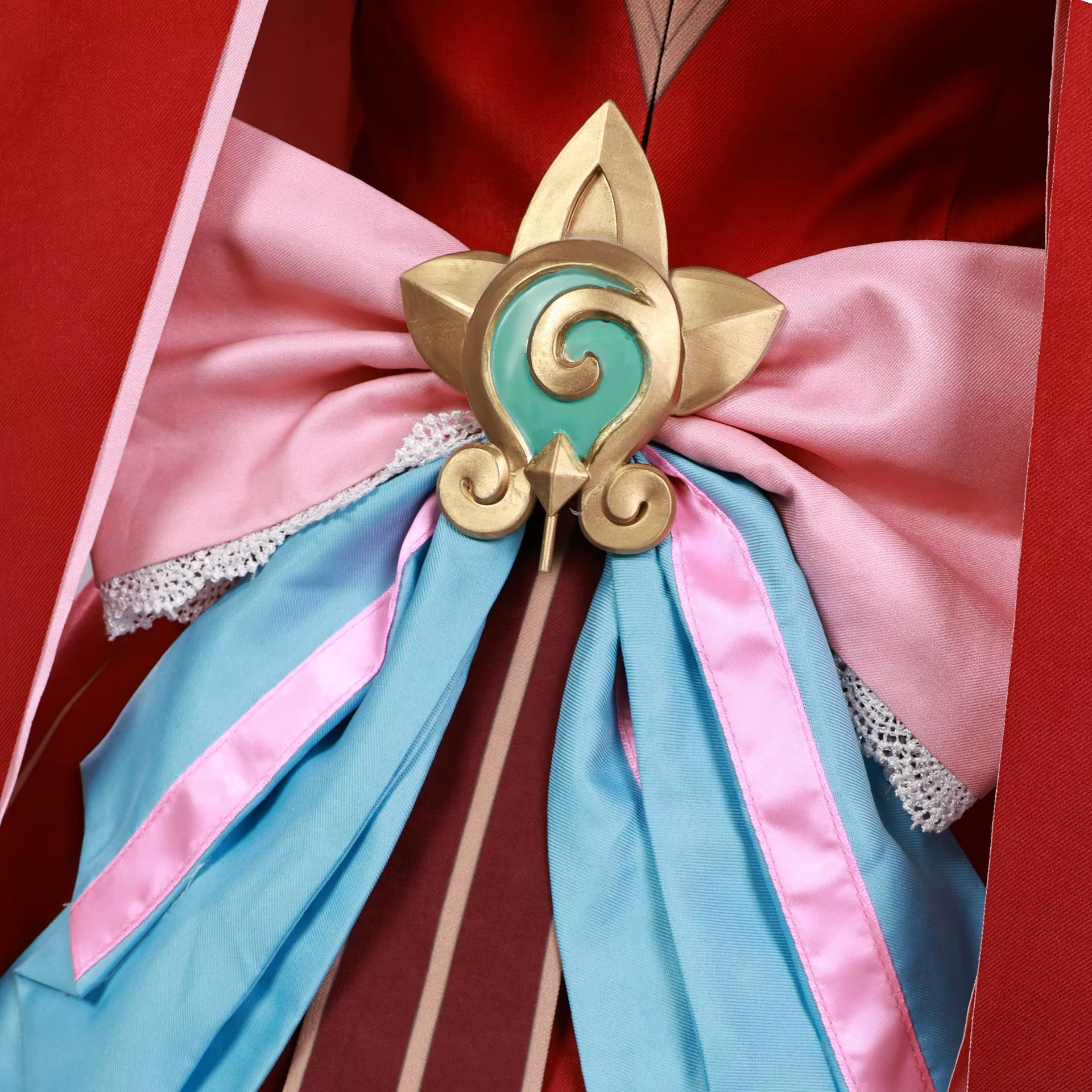 Hyacine cosplay costume with matching wig by Shadora, featuring detailed character-inspired design and vibrant colors.