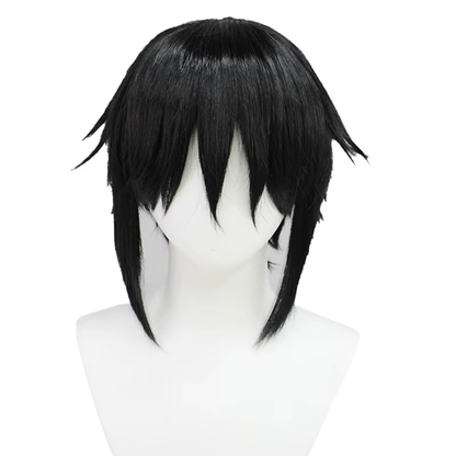 Sebastian Cosplay with black wig from Kuroshitsuji, featuring detailed costume and styled hair, by Shadora.