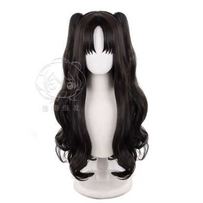 Shadora Rin Tohsaka cosplay wig from Fate/Stay Night, featuring long red hair styled for accurate cosplay appearance.