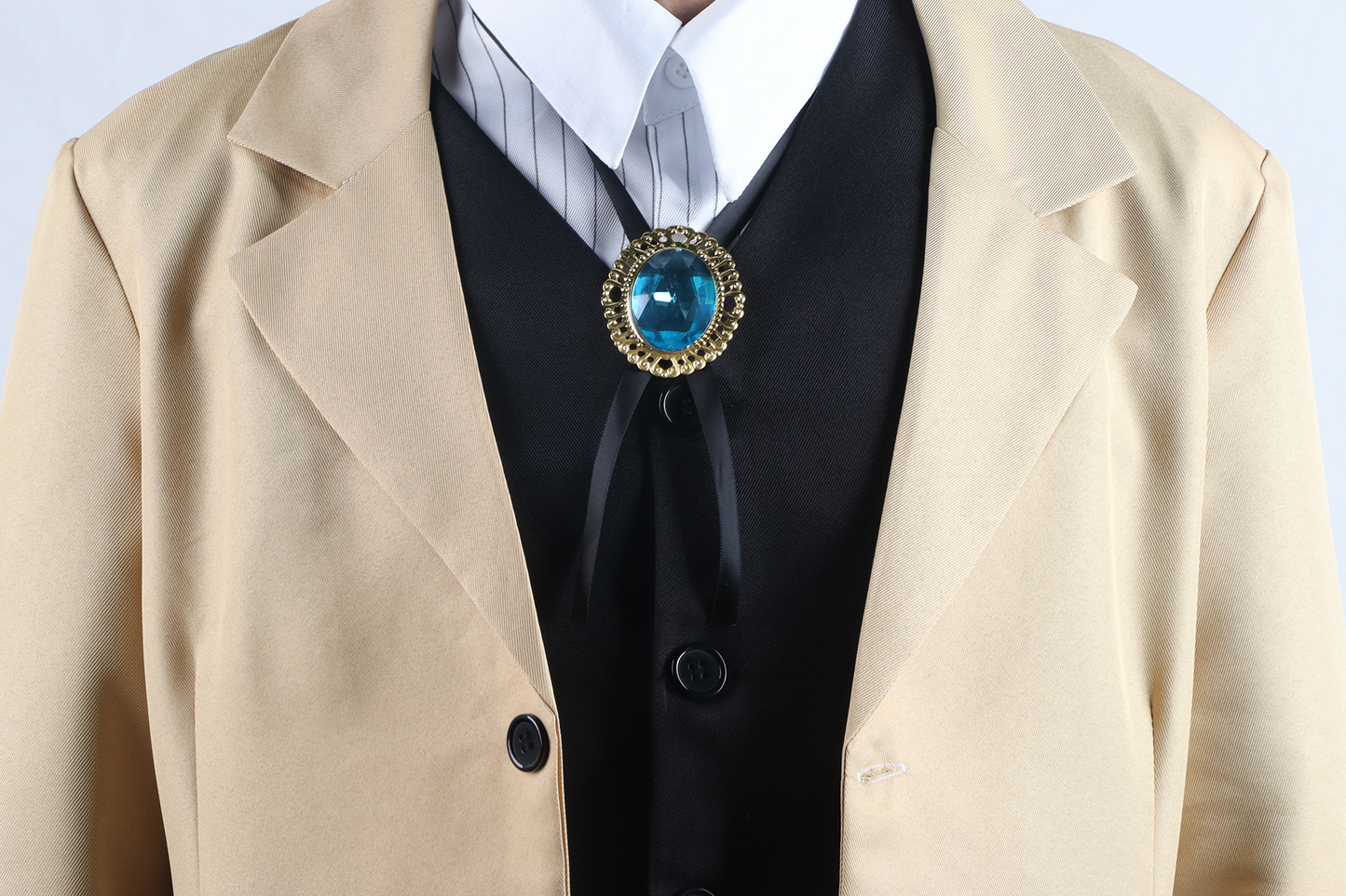 Dazai Cosplay with wig from Bungou Stray Dogs, featuring costume and styled hair, by Shadora