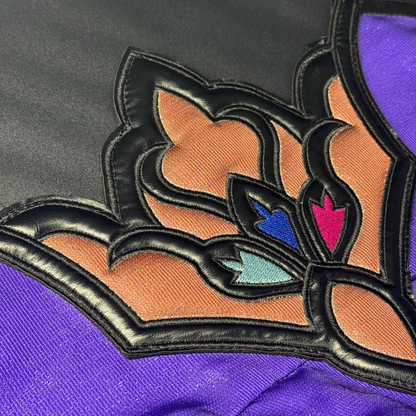 Black Swan cosplay costume from Honkai Star Rail, featuring detailed black and purple outfit with accessories, by eprolo.