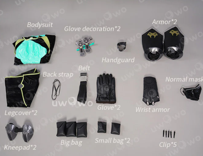 Viper cosplay costume from Valorant by Shadora, featuring detailed mask, gloves, and tactical outfit for gaming cosplay enthusiasts.