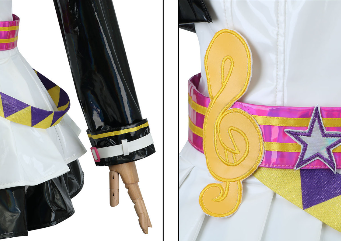Kagamine Rin cosplay costume with wig from Muse Dash, featuring vibrant yellow hair and detailed outfit, by Shadora.