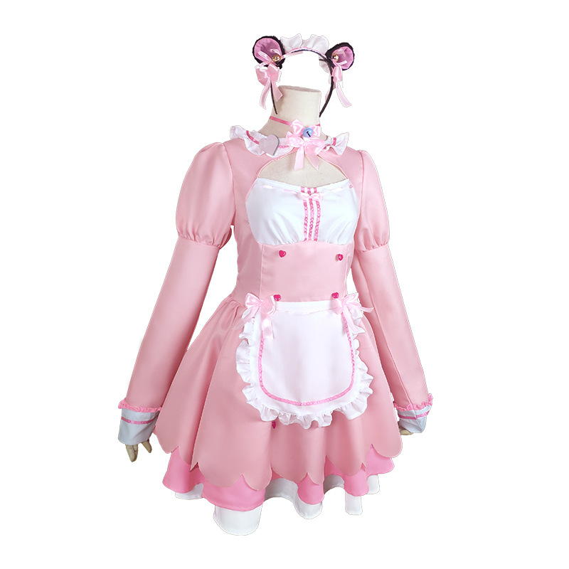 Shadora Vanilla Chocola Cosplay with matching wig, featuring detailed costume and accessories for cosplay or costume dress-up.