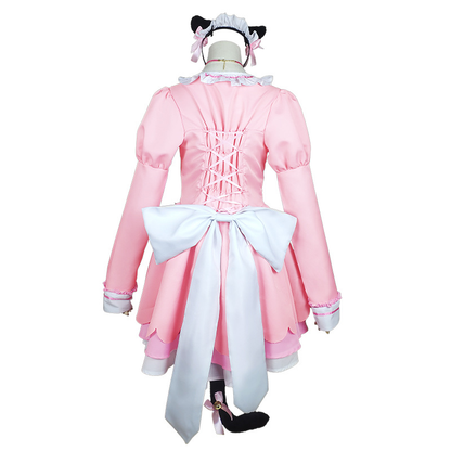 Shadora Vanilla Chocola Cosplay with matching wig, featuring detailed costume and accessories for cosplay or costume events.