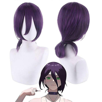 Shadora Reze cosplay costume with matching wig, featuring detailed costume and vibrant hair in a dynamic pose.