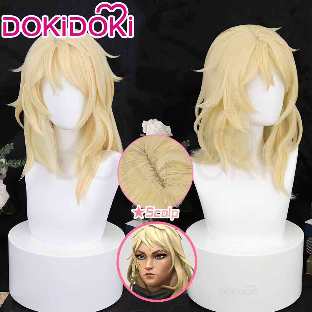 Deadlock cosplay and wig from VALORANT by Shadora, featuring detailed costume and styled hair for authentic character look.