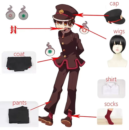 Hanako-Kun Cosplay (&Peruk) - Toilet-bound Hanako-kun