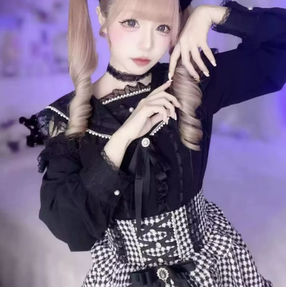 Dantel Yaka Lolita Bluz