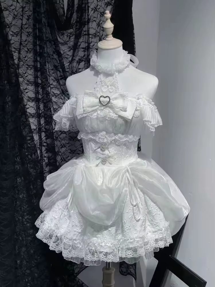 Elegant Gothic Lolita dress by eprolo featuring lace details, ruffled layers, and a dark, Victorian-inspired design.