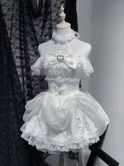 Elegant Gothic Lolita dress by eprolo featuring lace details, ruffled layers, and a dark, Victorian-inspired design.