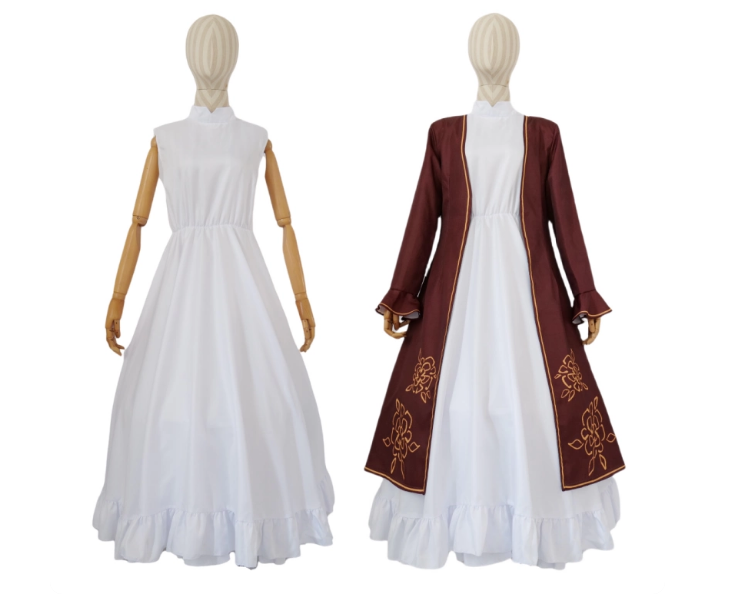Shadora Catherine Cosplay costume from Limbus Company featuring detailed fabric and accessories, worn by a person in the image.
