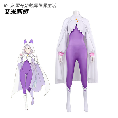 Emilia Cosplay S4 (&Peruk) - Re: Zero