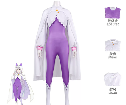 Emilia Cosplay S4 (&Peruk) - Re: Zero
