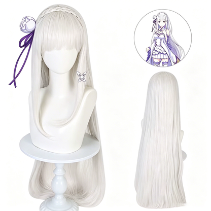 Emilia Cosplay S4 (&Peruk) - Re: Zero