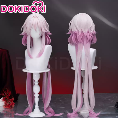 Evernight Cosplay Honkai Star Rail 1/3 Delusion character with Shadora wig, featuring detailed costume and dark hairstyle.