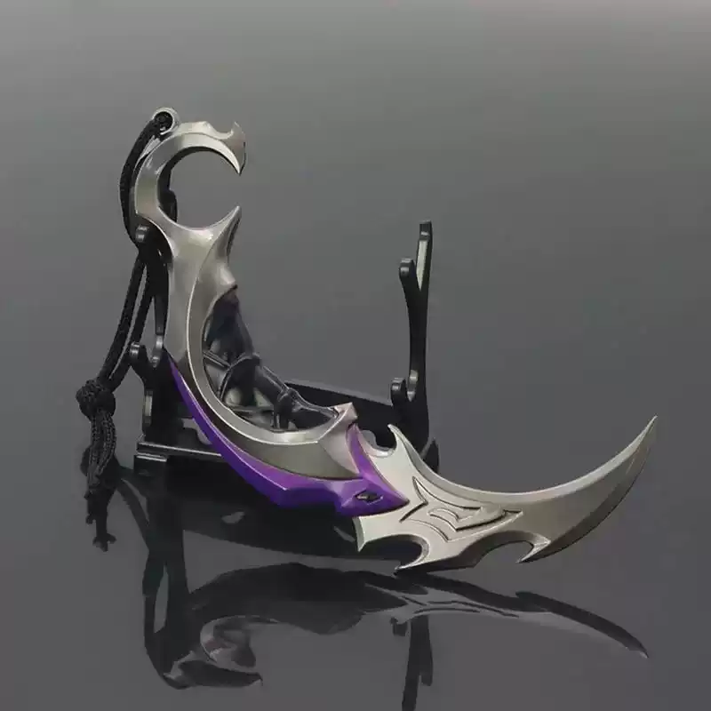 Shadora Yağmacı Karambit Bıçağı from Valorant, featuring a curved tactical knife with detailed design and vibrant colors.