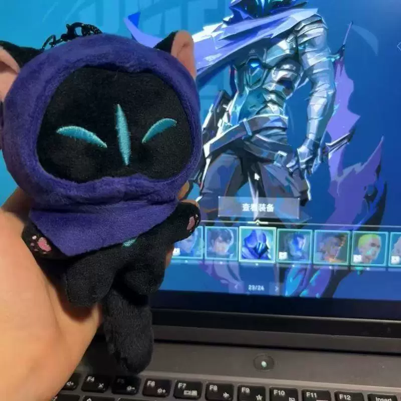 Shadora Valorant plush toys featuring colorful character designs, soft fabric, and detailed stitching on a white background.