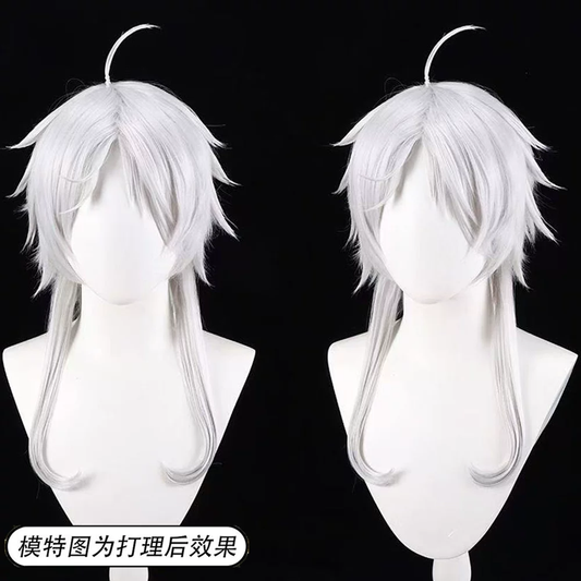 Sylphiette Greyrat cosplay with wig from Mushoku Tensei, featuring detailed costume and vibrant blue hair styled for the character