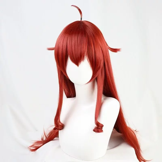 Eris Boreas Greyrat cosplay with wig from Mushoku Tensei, featuring detailed costume and wig styled as in the anime.