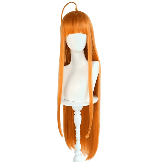 Futaba Sakura cosplay with wig from Persona 5 featuring detailed costume and vibrant blue hair, styled for accurate character representation.