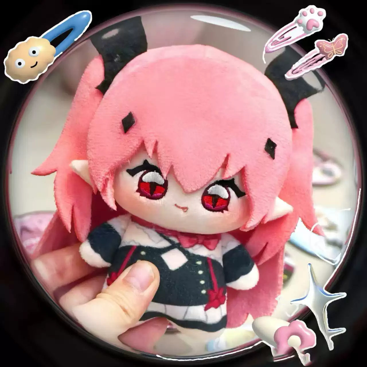 Shadora Krul Tepes Peluş plush toy with detailed vampire costume and red cape, soft and cuddly for collectors and fans.