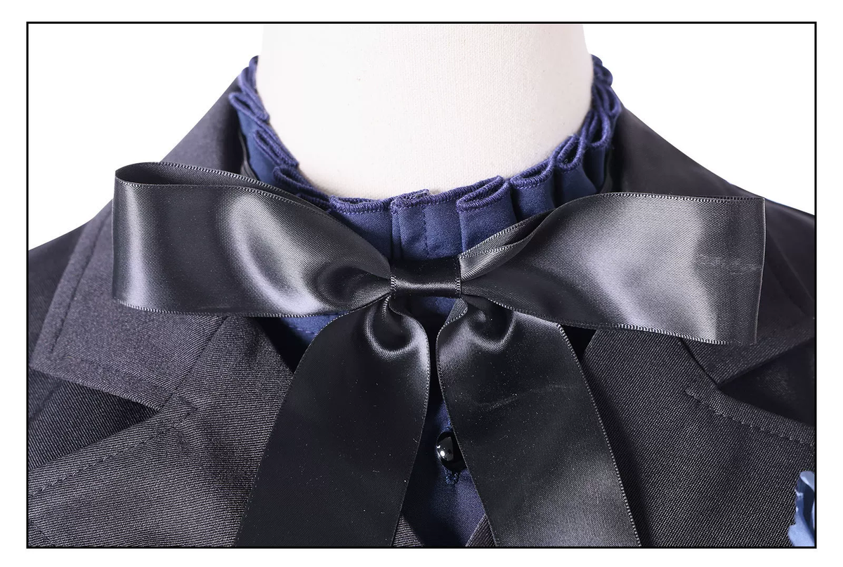 Black Butler Ciel Cosplay with black wig from Shadora, featuring detailed costume and accessories for authentic character look.