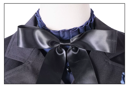 Black Butler Ciel Cosplay with black wig from Shadora, featuring detailed costume and accessories for authentic character look.