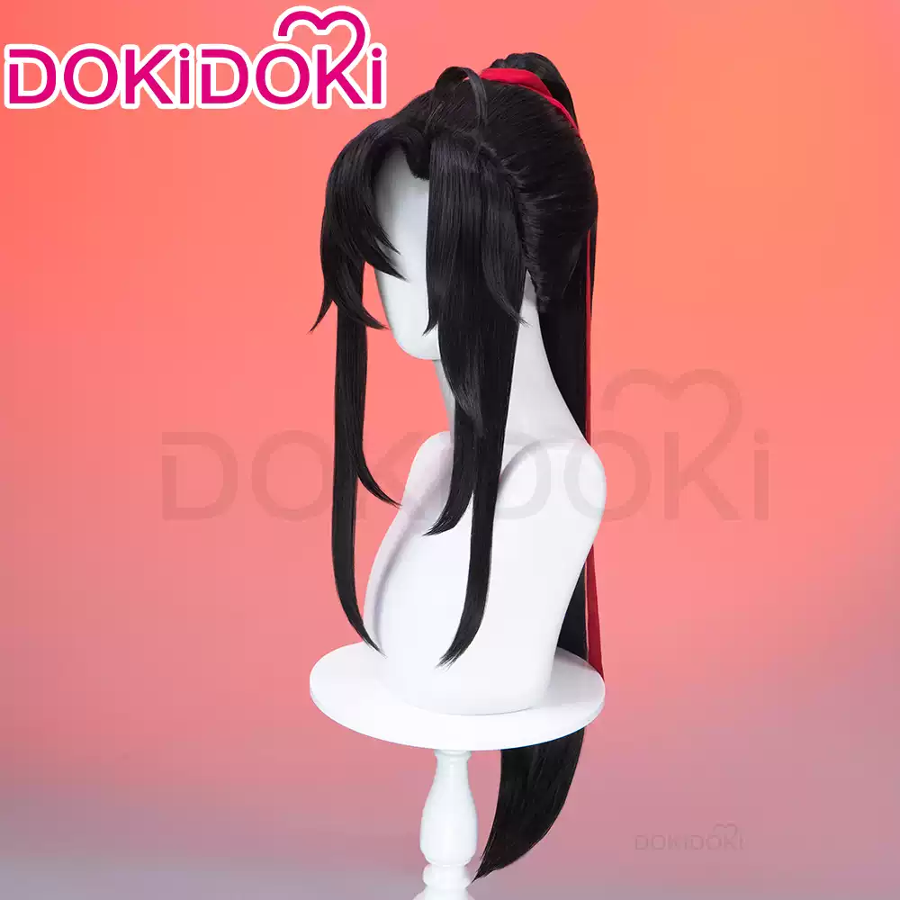 Shadora Wei Wuxian wig with long black hair and intricate braids, styled to resemble the character from Chinese fantasy series.