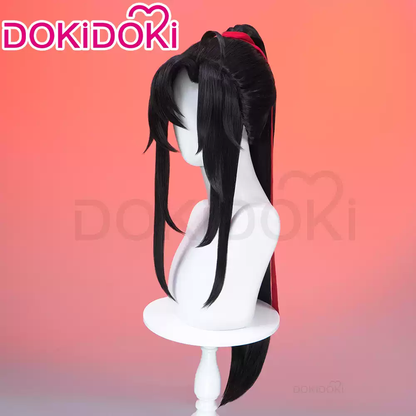 Shadora Wei Wuxian wig with long black hair and intricate braids, styled to resemble the character from Chinese fantasy series.