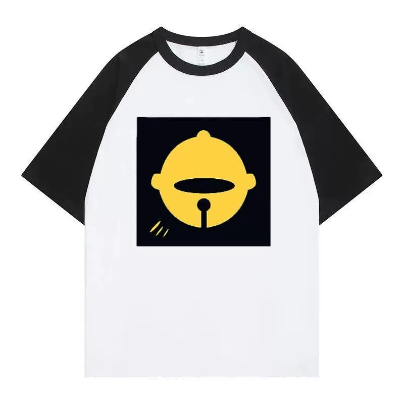 Shadora Reze T-shirt in black with white graphic design, short sleeves, and round neckline, displayed flat on a white background.