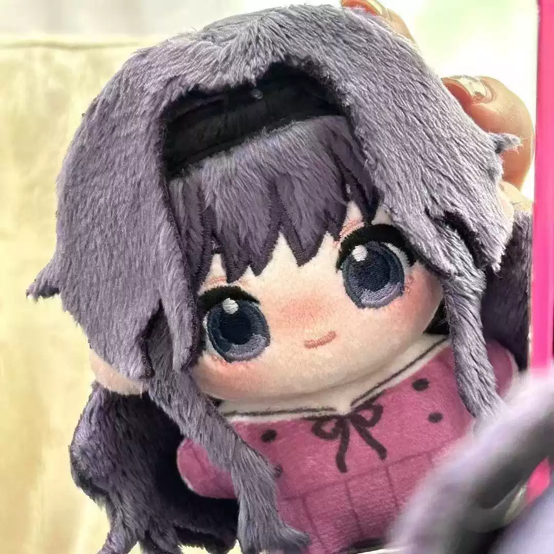 Shadora Kaoruko Waguri and Rintarō Tsumugi plush dolls, soft fabric figures with detailed character features, on a white background.