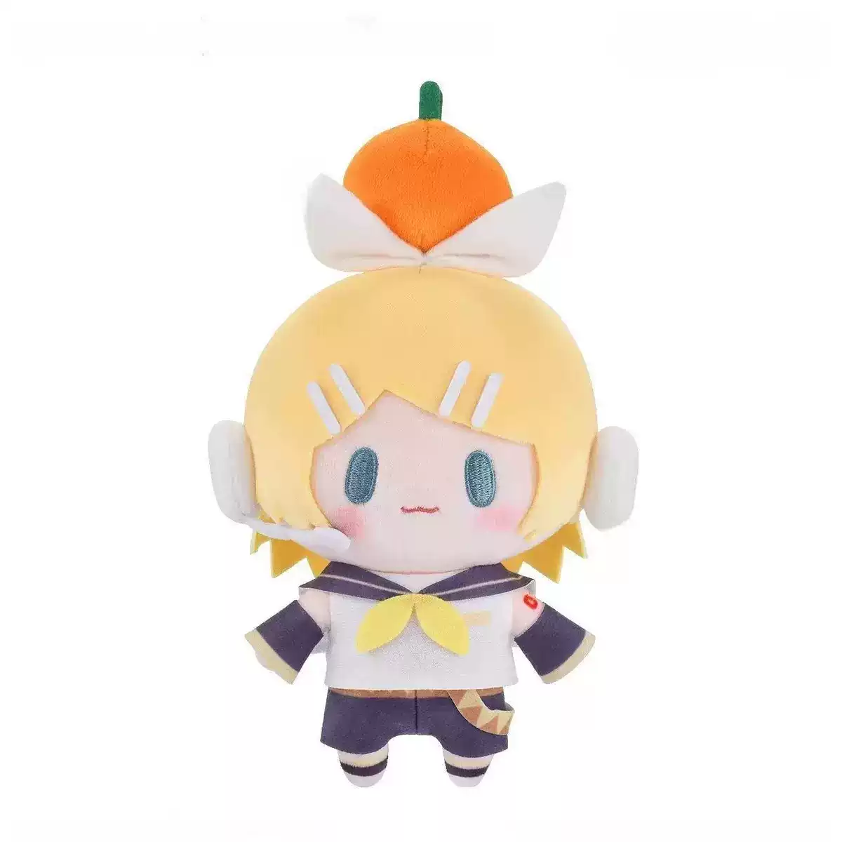 Shadora Kagamine Rin and Len plush toys from Project SEKAI featuring detailed fabric and vibrant character designs.