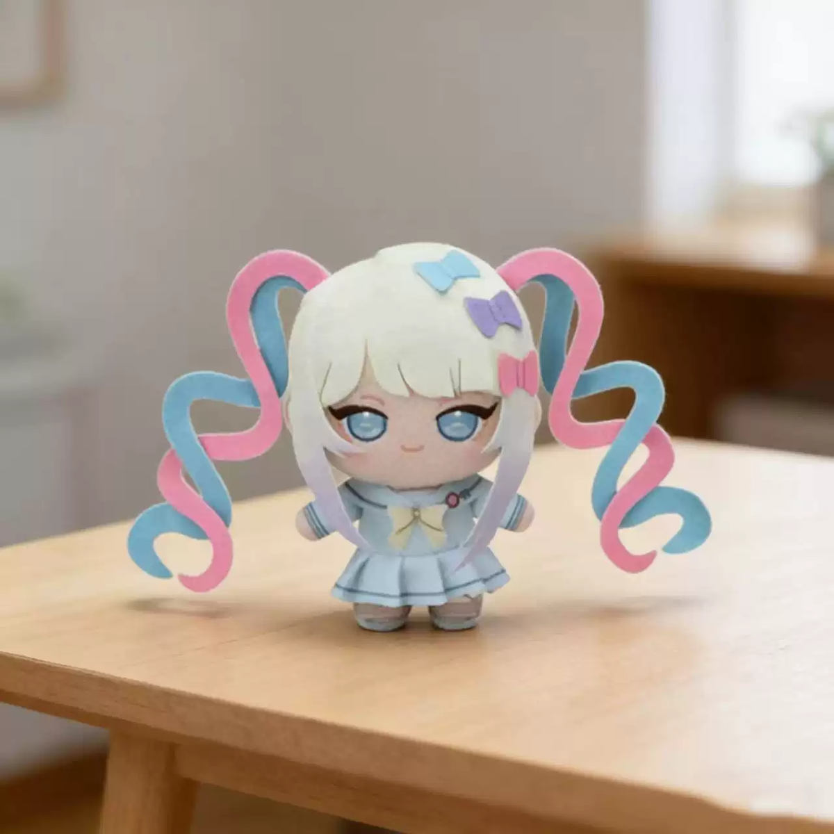 Shadora Kangel & Ame Chan Peluş plush toys with soft, colorful fabric and cute character designs on a white background.