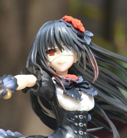 Kurumi Tokisaki figure from Shadora featuring detailed design and vibrant colors, showcasing her iconic outfit and dynamic pose.