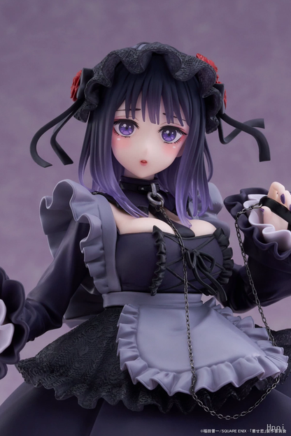 Shadora Shizuku Tan and Marin Kitagawa figurines displayed together on a shelf, detailed anime character figures.