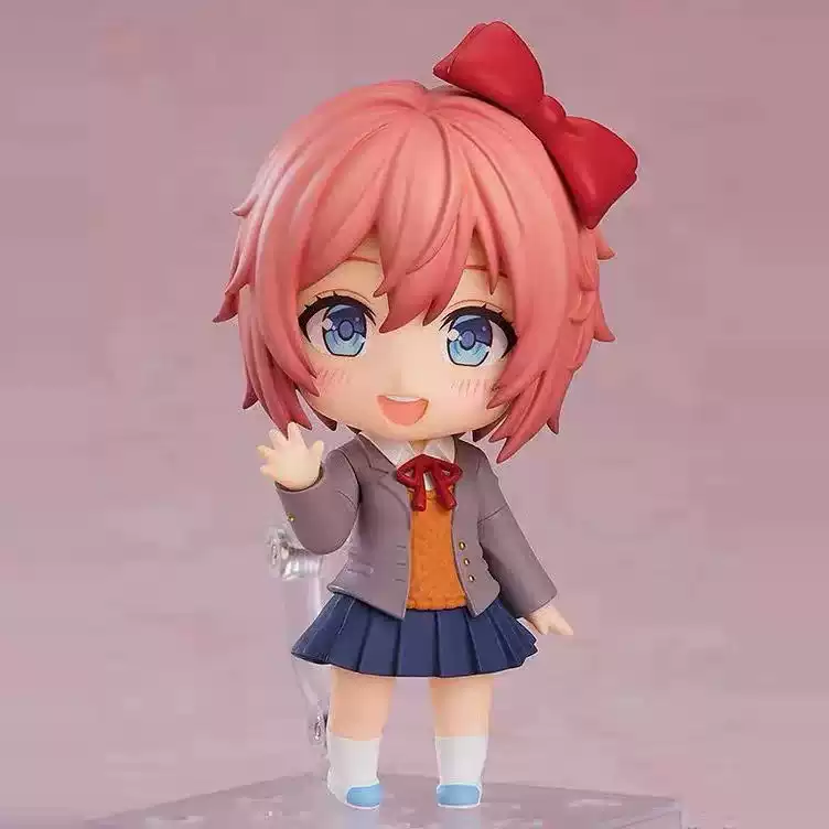 Shadora Doki Doki Literature Club! chibi figures featuring colorful, stylized characters with detailed designs and expressive faces.