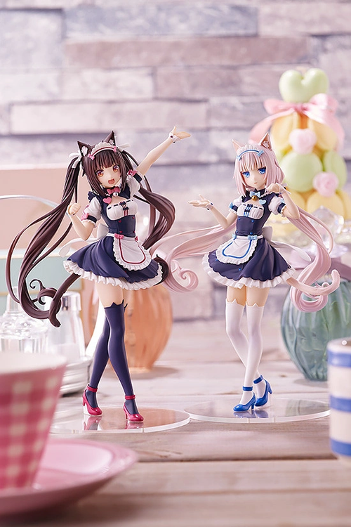 Shadora Chocola and Vanilla Figür Nekopara figures displayed side by side on a plain background.