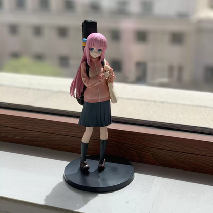 Hitori Gotoh figure from Bocchi the Rock by Shadora, showing her with her signature hairstyle and casual outfit.