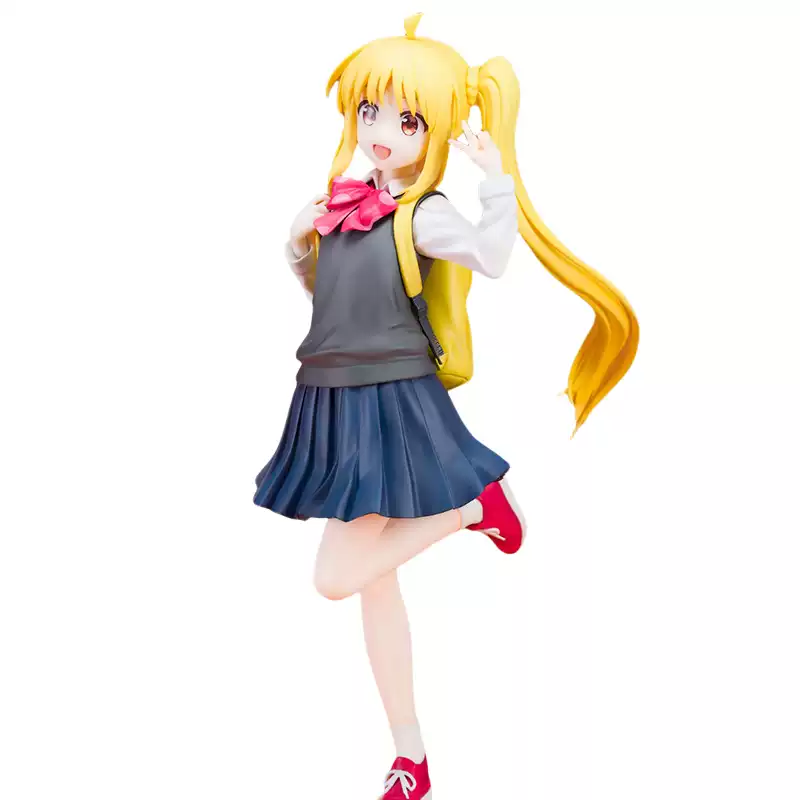 Nijika Ijichi figure from Bocchi the Rock by Shadora, depicting the character in a dynamic pose with detailed costume features.