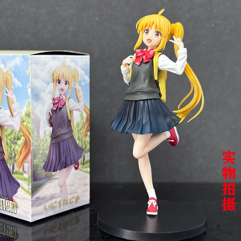 Nijika Ijichi figure from Bocchi the Rock by Shadora, depicting the character in a detailed, colorful pose.