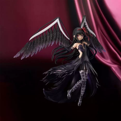 Homura Akemi figure from Madoka Magica by Shadora, showing her in her signature outfit with her weapon ready.