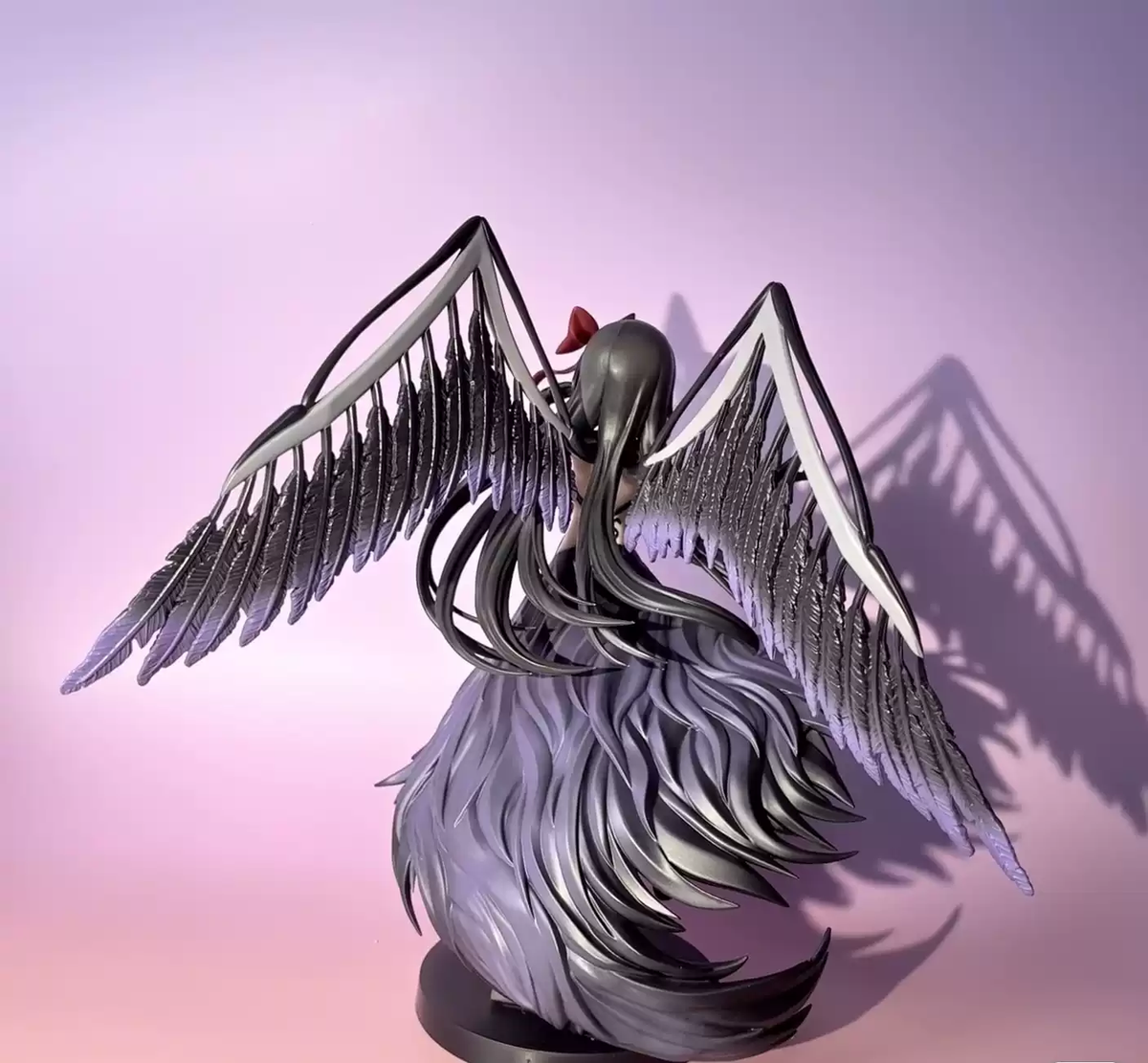 Homura Akemi figure from Madoka Magica by Shadora, featuring detailed design and vibrant colors, displayed in a dynamic pose.