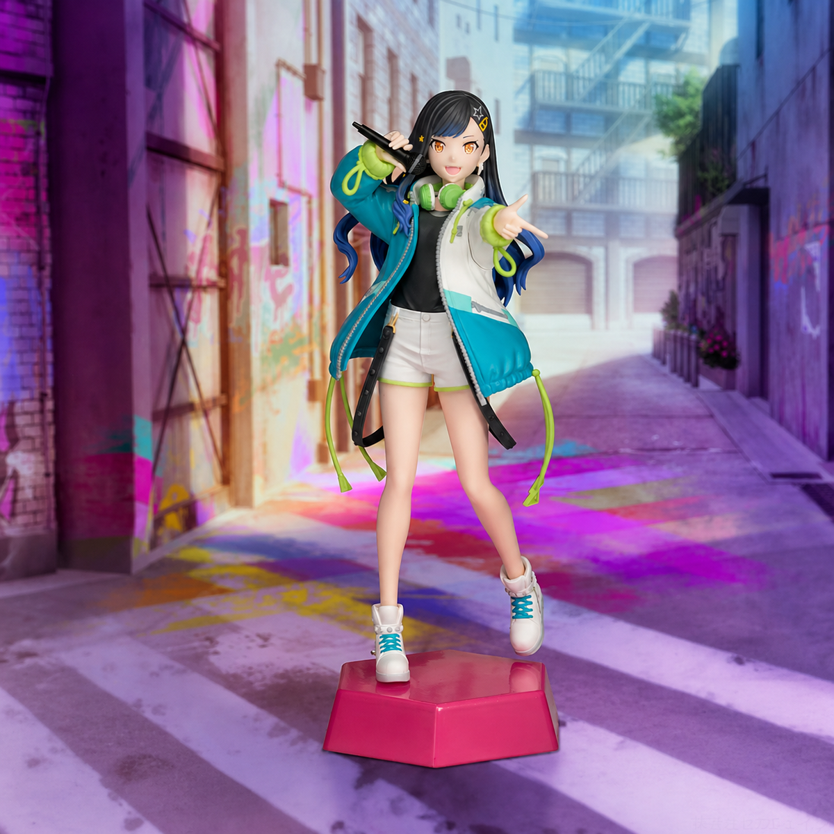 Vivid BAD SQUAD figures from Project SEKAI by Shadora, featuring colorful characters in dynamic poses.