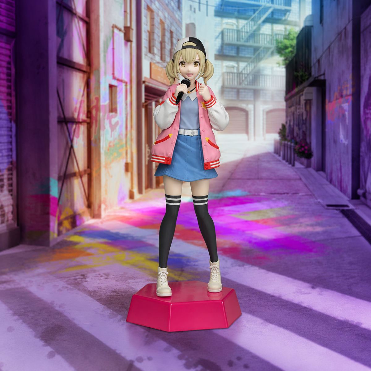 Colorful Vivid BAD SQUAD Figürler from Project SEKAI, featuring detailed characters by Shadora in dynamic poses.