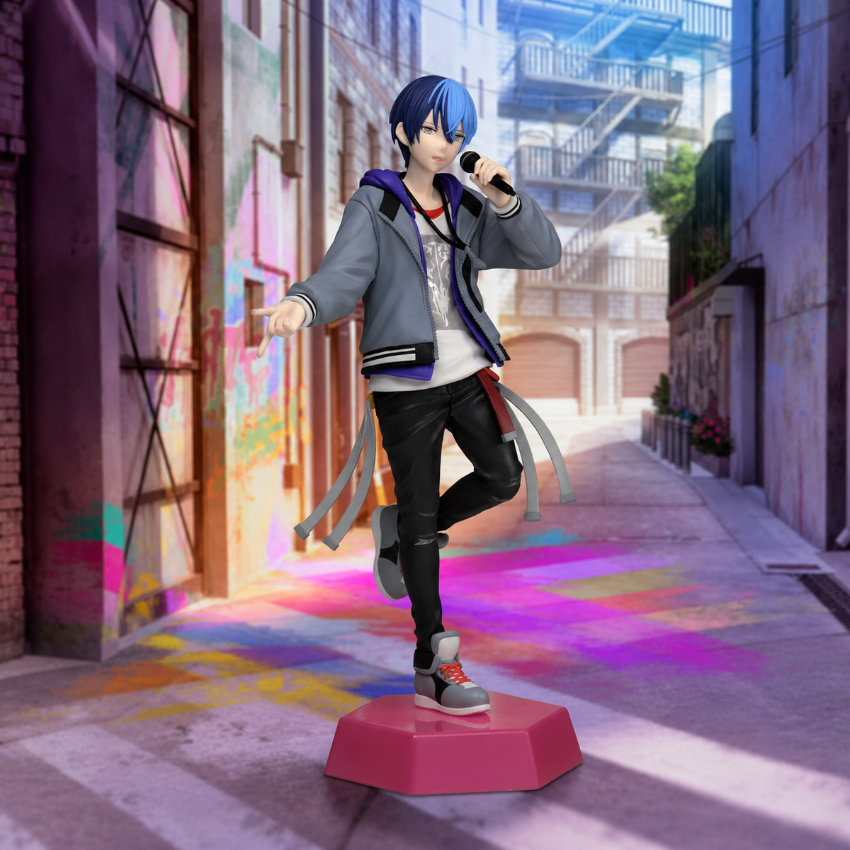 Shadora Vivid BAD SQUAD Project SEKAI figurines featuring colorful characters in dynamic poses on a white background.
