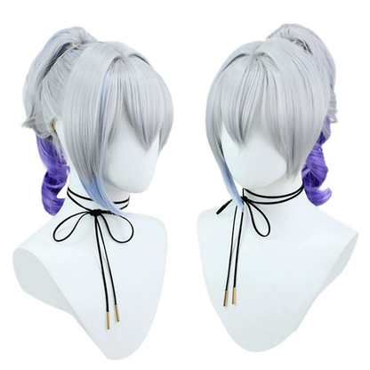 Silver Wolf cosplay with matching peruk from Honkai Star Rail, featuring detailed costume and accessories by Shadora.