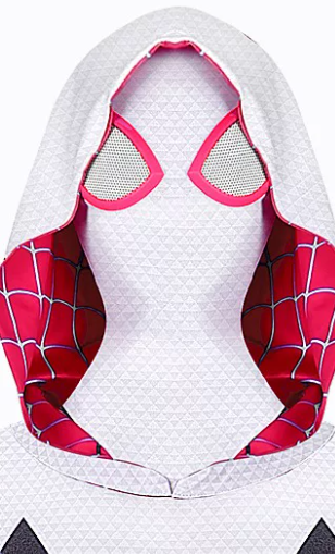 Gwen Stacy cosplay costume by Shadora featuring a stylish outfit with detailed design, suitable for comic conventions or themed events.