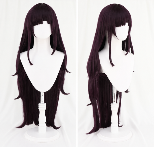 Shadora Mikan cosplay with orange wig and costume, featuring vibrant colors and detailed accessories for anime costume enthusiasts.